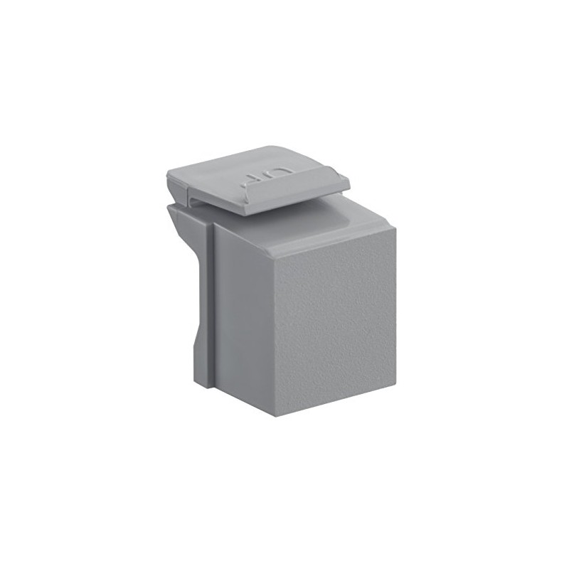 Leviton Blank Quickport Insert, 10-Pack, Grey, 41084-BG