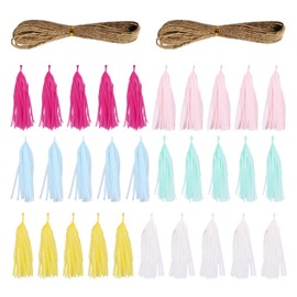 30 Pieces Paper Tassels, Tassel Garland, Party Decorations, Garland Decorations, Carnival Decorations, Colorful Paper Tassel Decorations, Creative Decorations, Birthday Party Decorations
