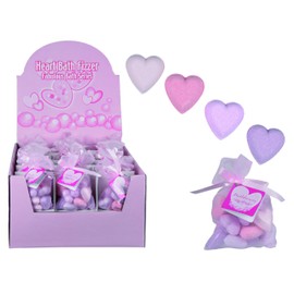 Women's Ladies Heart Shaped Bath Fizzers for the lady in your life - Womans Perfect Ideal Christmas Present / Gift / Stocking Filler Ideal Gift for The Gardener