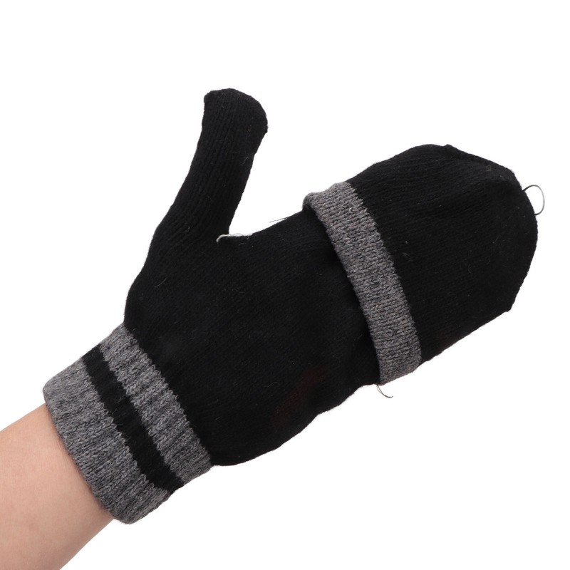 Full and Half Fingers Heating Gloves USB Fingerless Knitting Electric