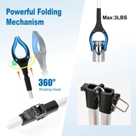 Honeysuckle 43 inch Extra Long Grabber ToolFoldable Pick Up Stick with Strong Grip Magnet...