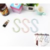 sDD plastic multipurpose bathroom kitchen S ring hook 4P 3ea