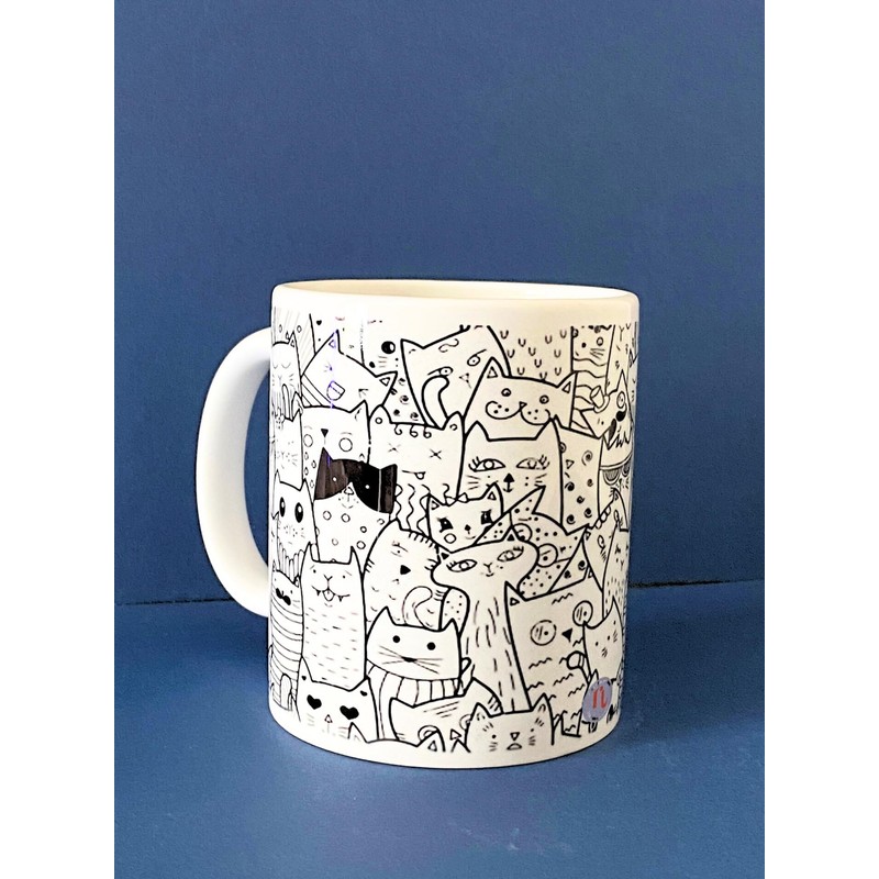 Taza Regalo Michis Gatitos Gatos Cat Para Te O Cafe