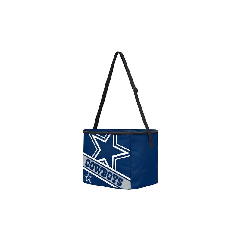 FOCO Dallas Cowboys Big Logo Stripe 12 Pack Cooler