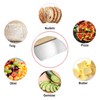 Dough Scraper, Stainless Steel, Dough Card with Non-Slip Wooden Handle