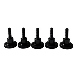 PrecisionGeek - Thumb Screws DIN 464 Aluminum M3 x 10mm Black Anodised 5pcs