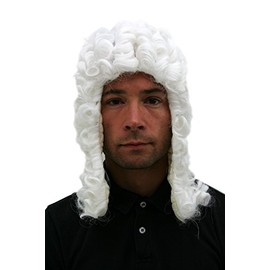 Party/Fancy Dress/Halloween WIG men women unisex WHITE baroque LORD JUDGE aristocrat PW0171-P60