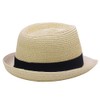 Yosang Summer Foldable Panama Fedora Straw Hat for Children Short