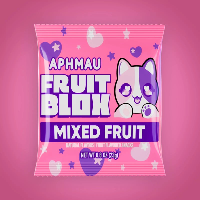 No Brand FruitBlox Aphmau Mixed Fruit Snacks, 22 Count