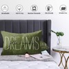 Emvency Olive Green Throw Pillow Cover Rustic Follow Your Dreams