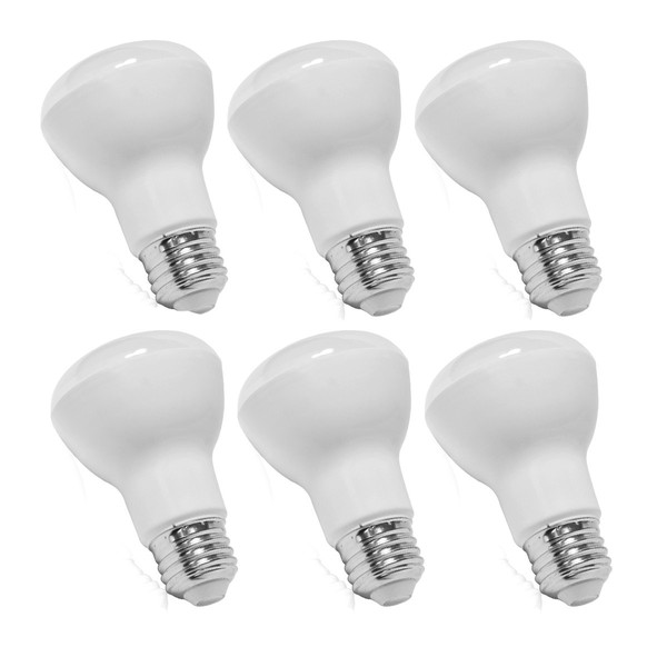 6-Pack BR20 Led Bulbs,5000k Daylight,525lm,7w 50w Equivalent,Dimmable, AC120V, UL-Listed and