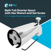 EZ-FLO 5-3/8 Inch Slide-On Zinc Bath Tub Diverter Spout with