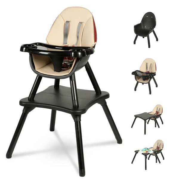 Gofirst 6 in 1 Baby High Chair,Convertible High Chairs for