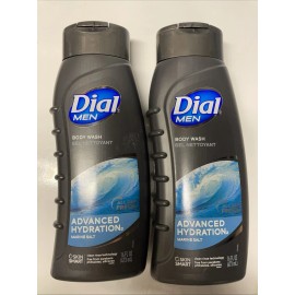 Dial 2~Dial For Men Advanced Hydration Marine Salt Body Wash 16oz Retired