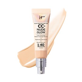 IT Cosmetics IT Cosmetics CC+ Nude Glow Lightweight Foundation + Glow Serum with SPF 40 - With Niacinamide, Hyaluronic Acid & Green Tea Extract - Light Medium - 1.08 fl oz