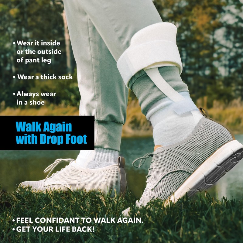 Brace On Swedish Deluxe AFO Drop Foot Stabilizer Brace