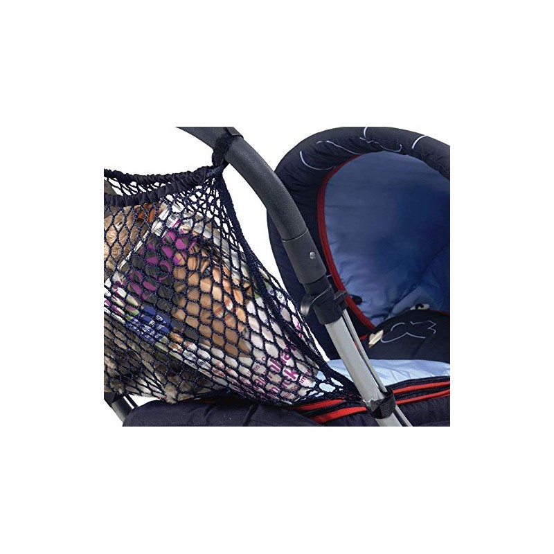Reer 74877 Einkaufsnetz für Kinderwagen, schwarz