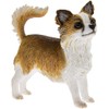 Lesser & Pavey Longhaired Fawn & White Chihuahua, H9cm
