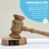 Full-Size Auctioneer's Wooden Gavel and Block - Ideal for Judges,