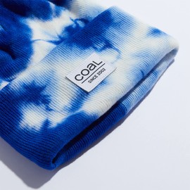 Coal Standard Super Soft Blue Tie Dye Cuff Beanie Hat | Unisex Mens Womens