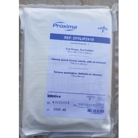 Medline Proxima Full Drape, Fan-Folded 70"x100" Ref. DYNJP2419