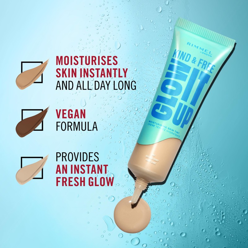 Rimmel London Kind & Free Glow It Up Moisturising Foundation