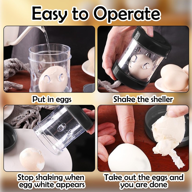 Hard Boiled Egg Peeler Tool, New Creative Manual Boiled Egg