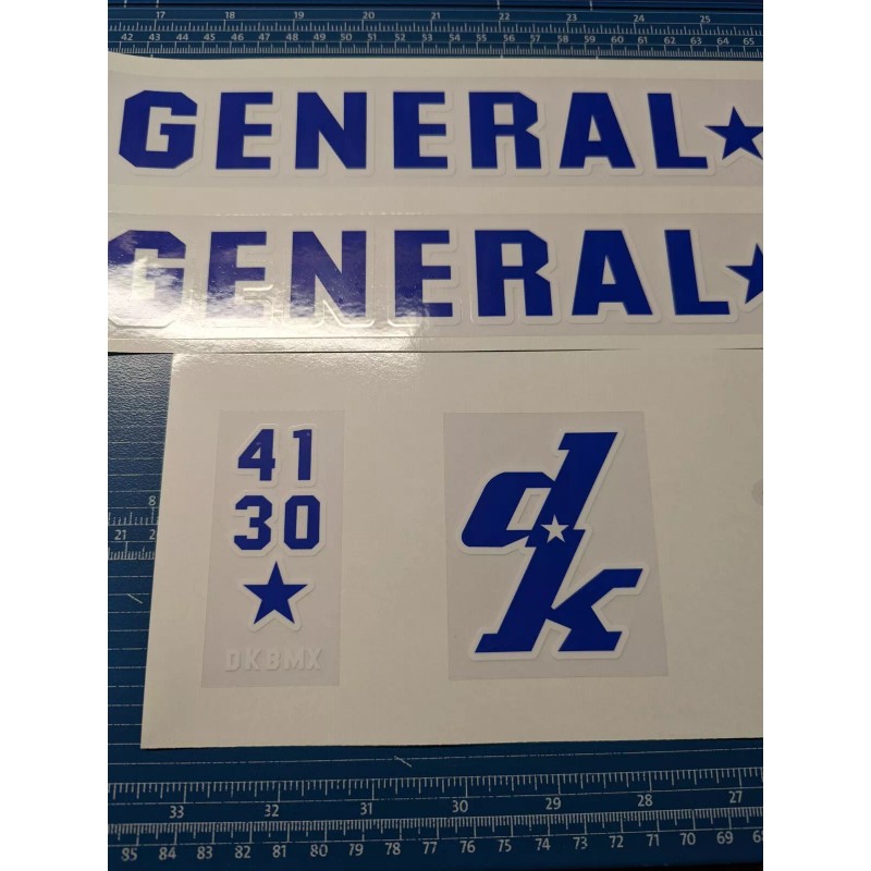 DK 1997 DK General Lee Bmx Decal Set