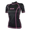 SEAC Women's T-Sun Short sleeve Rash Guard, Black, X-Large
