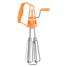 Egg Beater, Stainless Steel Hand Crank High Efficiency Manual Hand Mixer for Cooking (12)