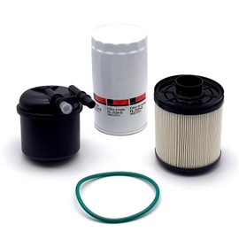 FD4615 Fuel Filter and FL2124S OIL FILTER for 2011-2016 Ford F250 F350 F450 F550 Super Duty 2016 F650 F750 6.7L V8 diesel engine Replaces BC3Z-9N184-B BC3Z-6731-B FD-4615