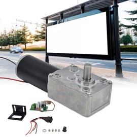 DC12VGearMotorandPWMDriverKit, 20-400RPMMotorSeries, SpeedReductionMotorwith8mmDShaft(10RPM), GearedMotor