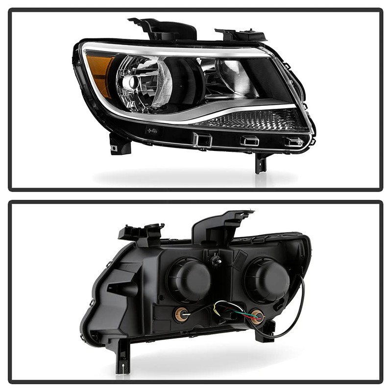 ACANII - For 2015-2022 Chevy Colorado Halogen Chrome Replacement Headlight