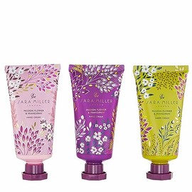Sara Miller Beauty Haveli Garden Passion Flower & Frangipani Hand Creams Trio Gift Set | Keep Hands Soft & Scented | Cruelty Free & Vegan Friendly | Travel Friendly Sizes | 3 x 30ml