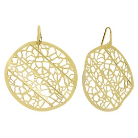 10:10 Origami earrings made of 925° silver plated in 18 carat gold. Designed and produced in Italy, Gold