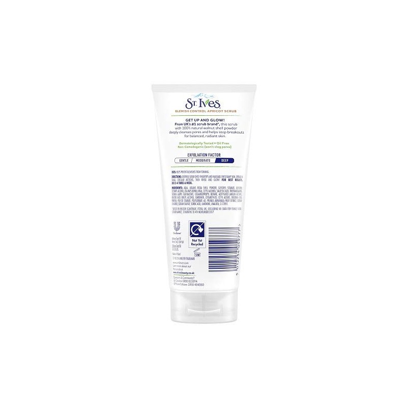 ST. Ives Blemish Control Apricot Scrub, 150 ml, Pack of