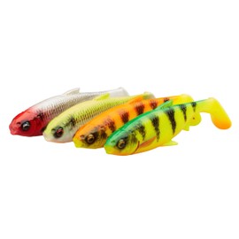 Savage Gear 3D River Roach Mix – 4-Pack of Realistic Roach Lures for Dark & Murky Water – Ideal for Bass, Pike, Perch, and Multi-Species Anglers Dark Water Mix 10 cm