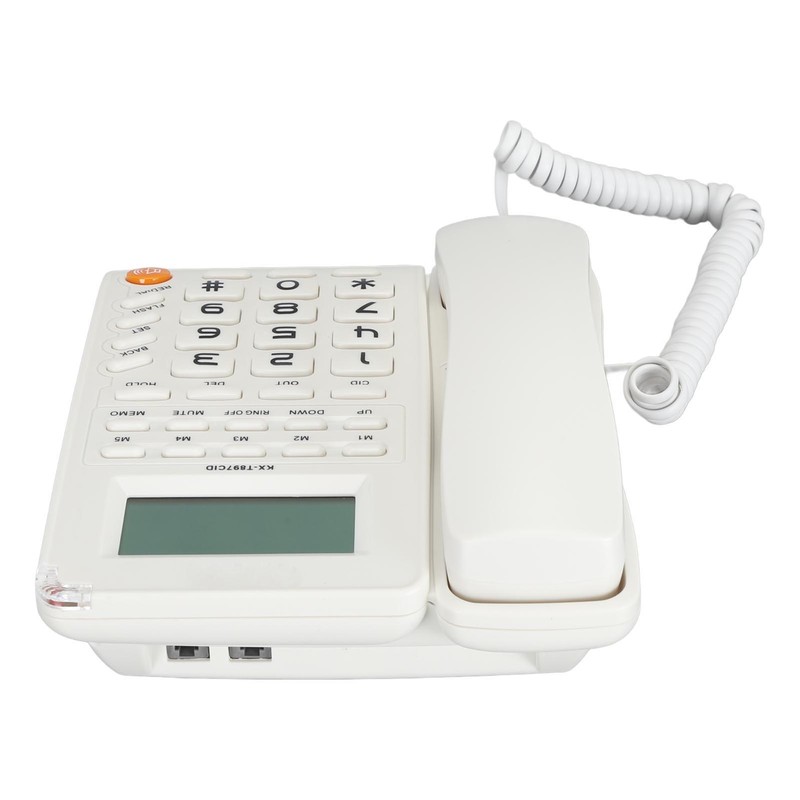 Desktop Telephone Big Button Corded Landline Telephone 16 Bit HD