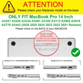 Fintie Case Compatible with MacBook Pro 14 Inch M5 M4 M3 M2 M1 Pro/Max (2026-2021) A3426 A3427 A3434 A3112 A3401 A3185 A2992 A2918 A2779 A244 42, 42, 4with macbook pro 14'', gray
