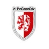 2-Panzergrenadierdivision Sticker PzGrenDiv German Army 5 x 7 cm #A5491