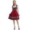 KOJOOIN Women's Traditional Dirndl Costume, Short, Midi, 3-Piece Costume for