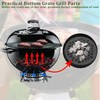 SUMTree Round Cast Iron Cooking Grate, Round Hole Grate, Black,