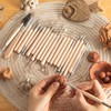 UUSYCUN 22PCS Wooden Clay Tool Set, Double-Head Pottery Sculpting Tools,