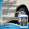 ADIOS! RV Black Tank Cleaner - Unclogs Plugs, Stops Odors,