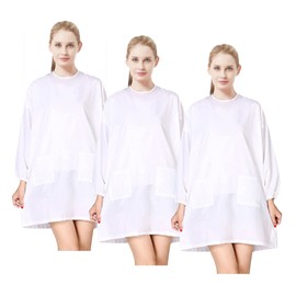 TOPTIE 3 Pack low water permeability Haircutting Pet Grooming Smock Jacket Salon Barber Hairdressing Cape Gown Apron with 2 Pockets