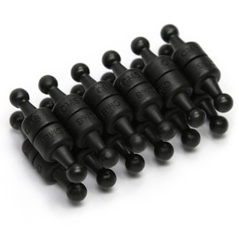 CMS Magnetics - (24-Pack Small NeoPin Black) Strong Neodymium Magnetic Push Pin for Dry Erase Whiteboards, Bulletins, Calendars, Refrigerator, Office, Kitchen, School, Classroom