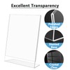 MaxGear Acrylic Sign Holder, 5 X 7 inches Clear Plastic
