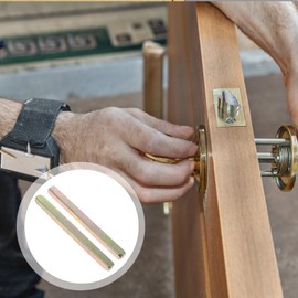 Angoily Door Lock Replacement Parts 2pcs Door Handle Spindle Bar Straight Knob Spindle 8.5cm Door Spindle Bar Part Door Knob Spindle Replacement Spindle Drive System for Door Knobs