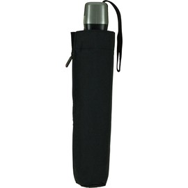 Knirps T.320 Large Duomatic Safety Black KNT320-1000 Folding Umbrella, One-Touch Automatic Open/Close