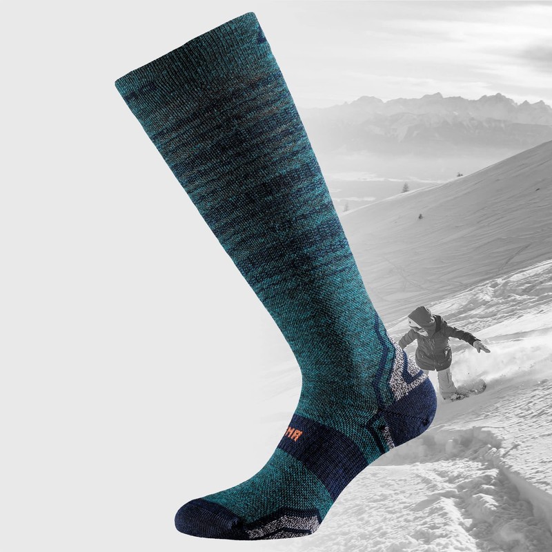 DOGMA Lynx - Snowboard Socks Made of Merino Wool, Ski